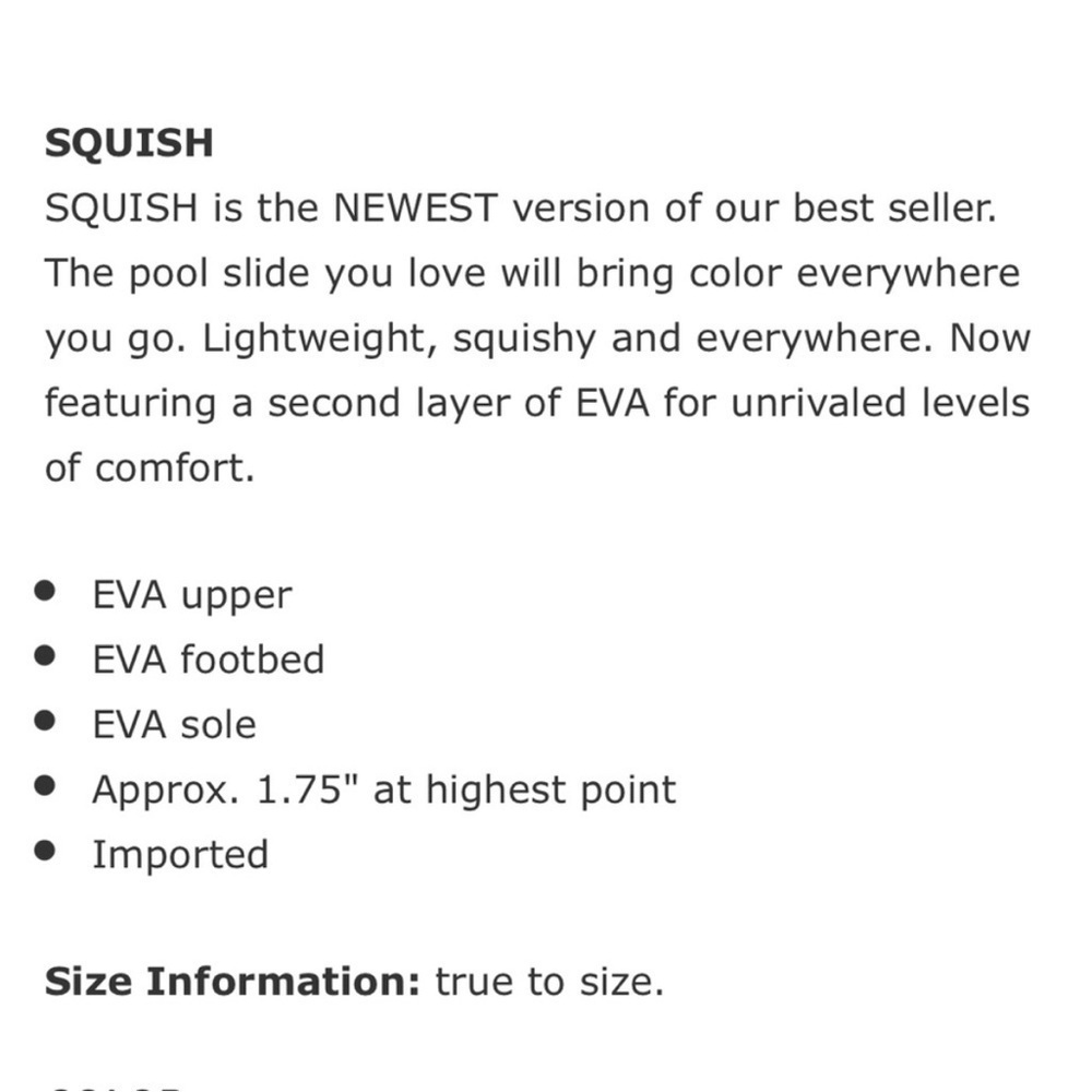 J/SLIDES SQUISH Light Pink EVA Sandal Size 6 New in Box Pool Slides lightweight - Picture 6 of 10